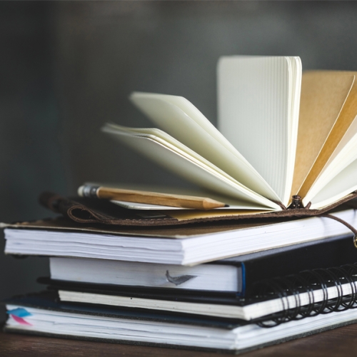 notepads flicking between pages