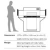 Ideal 5560LT Guillotine Dimensions