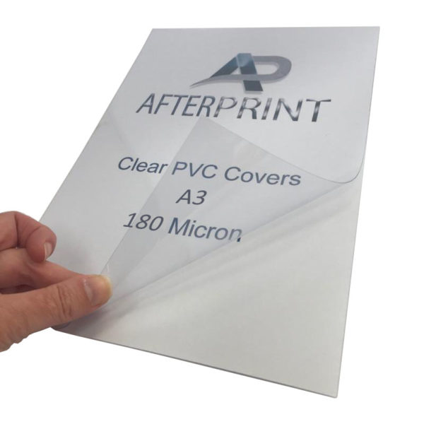 180 Micron Clear PVC A3