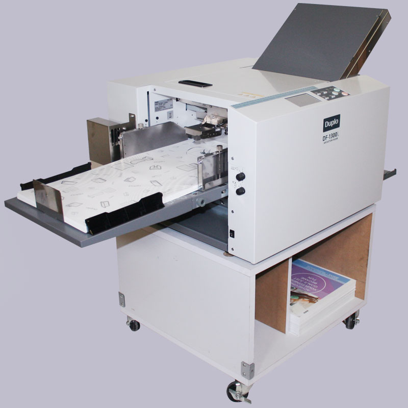 Paper folding machines take away the pain of folding documents by hand. Ideal for the production of a wide range of media and are available with either a traditional friction feeder or a vacuum feeder for digital print.


See More