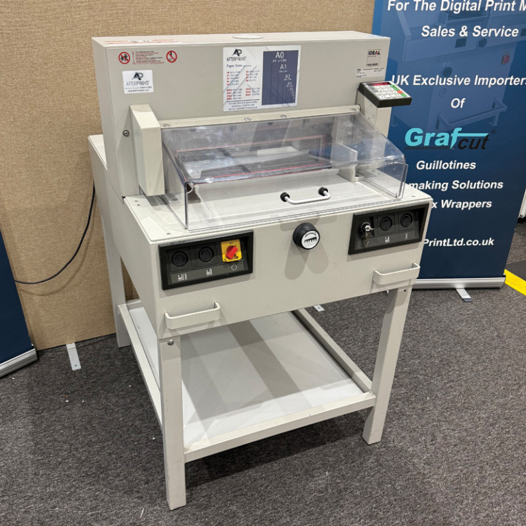 Used Ideal 4850-95EP Guillotine Front Angle